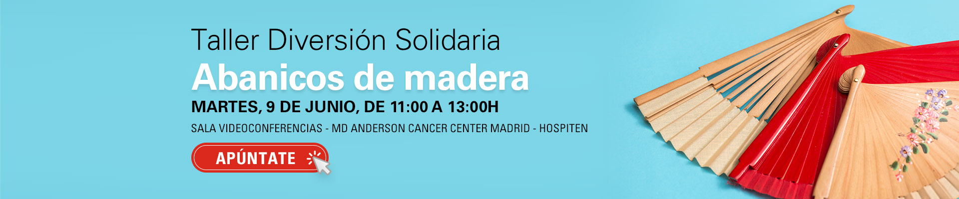 Taller Diversión Solidaria: abanicos de madera
