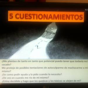 5 Cuestionamientos LL 117 Resisitiendo a la adversidad desde la Confianza. 5 Cuestionamientos<br />Es una oportunidad para pararse y reflexionar sobre ti.<br />Adelante