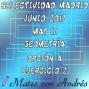 SELECTIVIDAD PAU EBAU EVAU MATEMÁTICAS II JUNIO 2017 MADRID – GEOMETRÍA 01. 