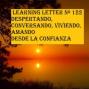 Learning Letter nº 122.Despertando, conversando, viviendo, amando desde la confianza. 
