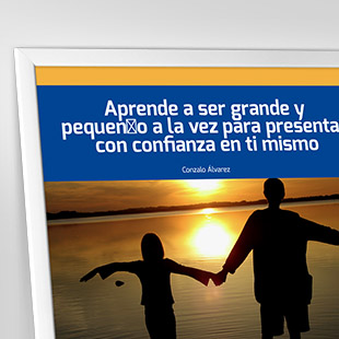 Aprende a ser grande y pequeño a la vez para presentar con confianza en ti mismo